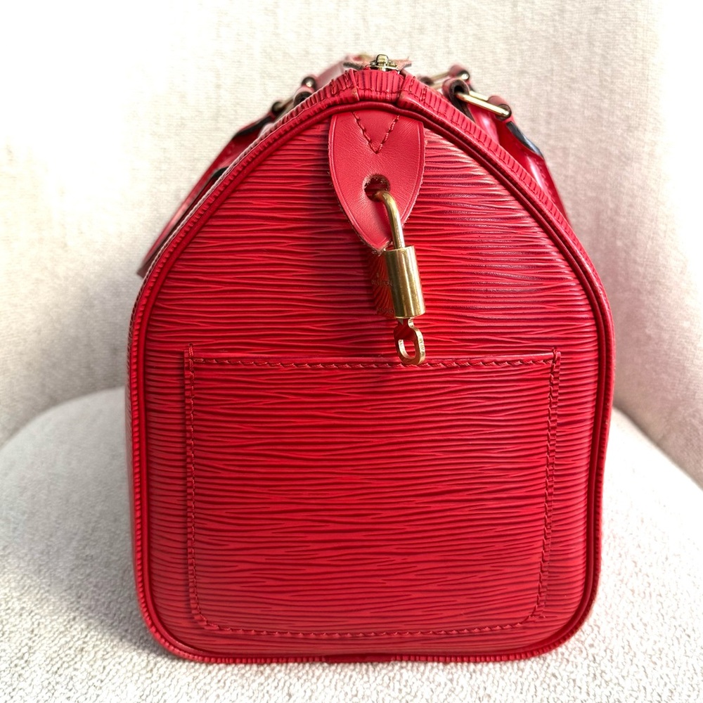 Louis Vuitton Red Satchel - Picture 8 of 17